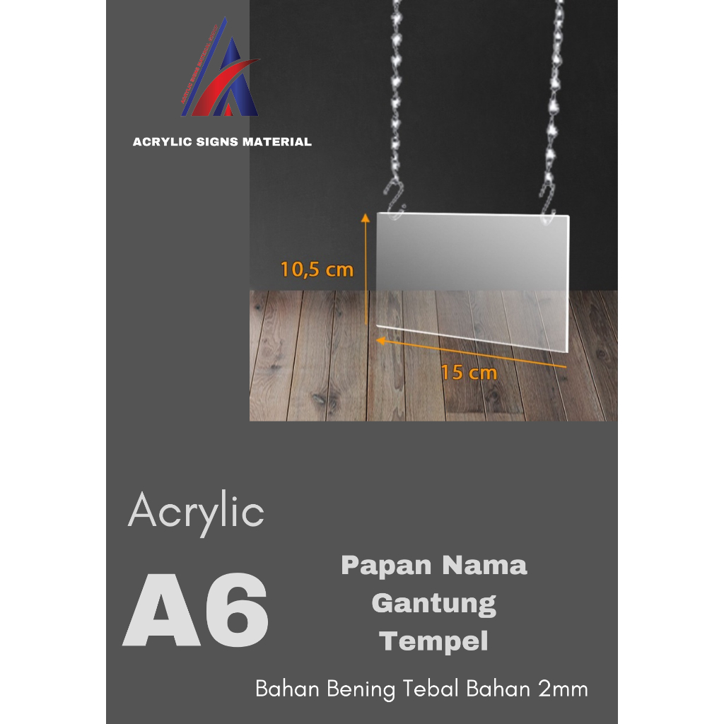 

AKRILIK BROSUR GANTUNG A6