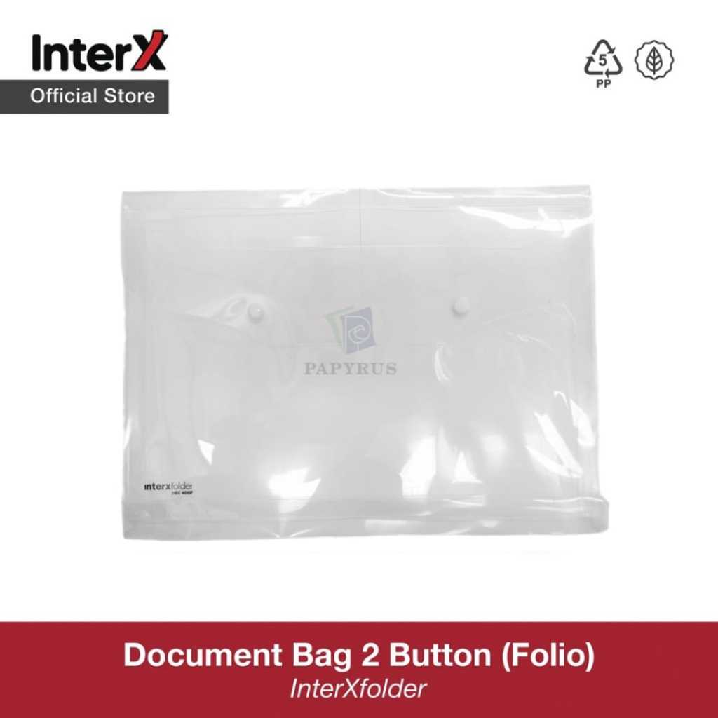 

MAP PLASTIK KANCING / MAP KANCING PUNGGUNG / DOCUMENT BAG / MAP KANCING FOLIO INTER-X DBX400F BENING