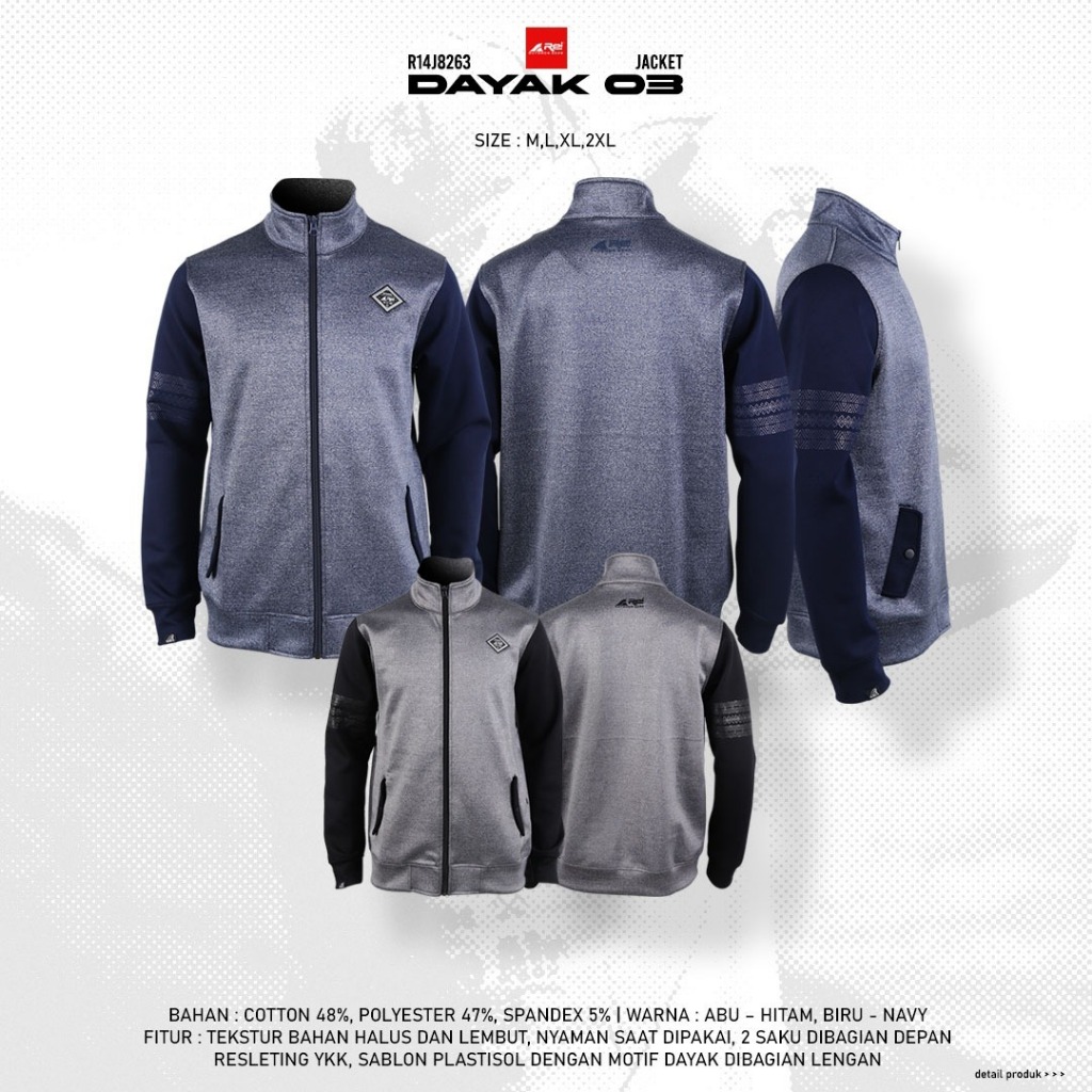 Jaket Pria Dayak 03 Arei Outdoorgear
