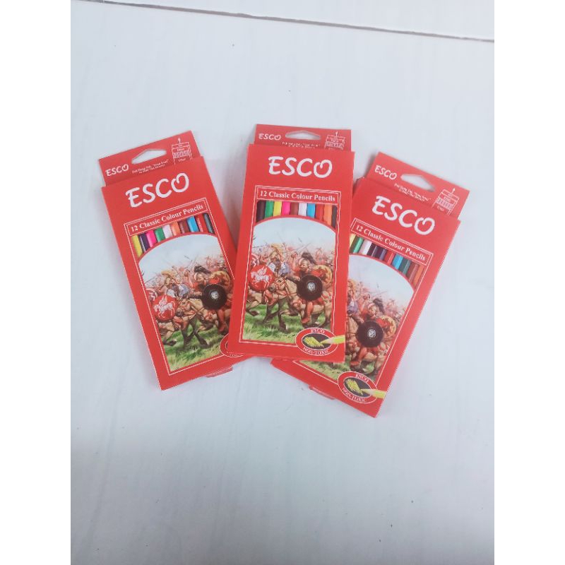 

pensil warna panjang esco, isi 12 warna
