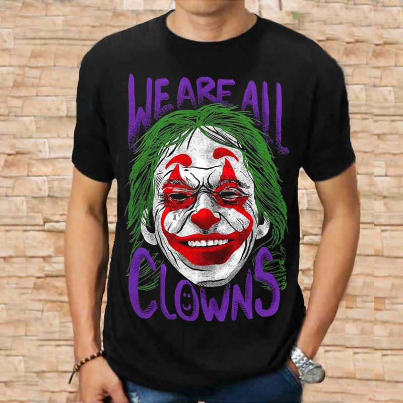KAOS PRIA DEWASA DISTRO KEREN JOKER CLOW BAJU MURAH TERBARU ORIGINAL TEBAL JUMBO