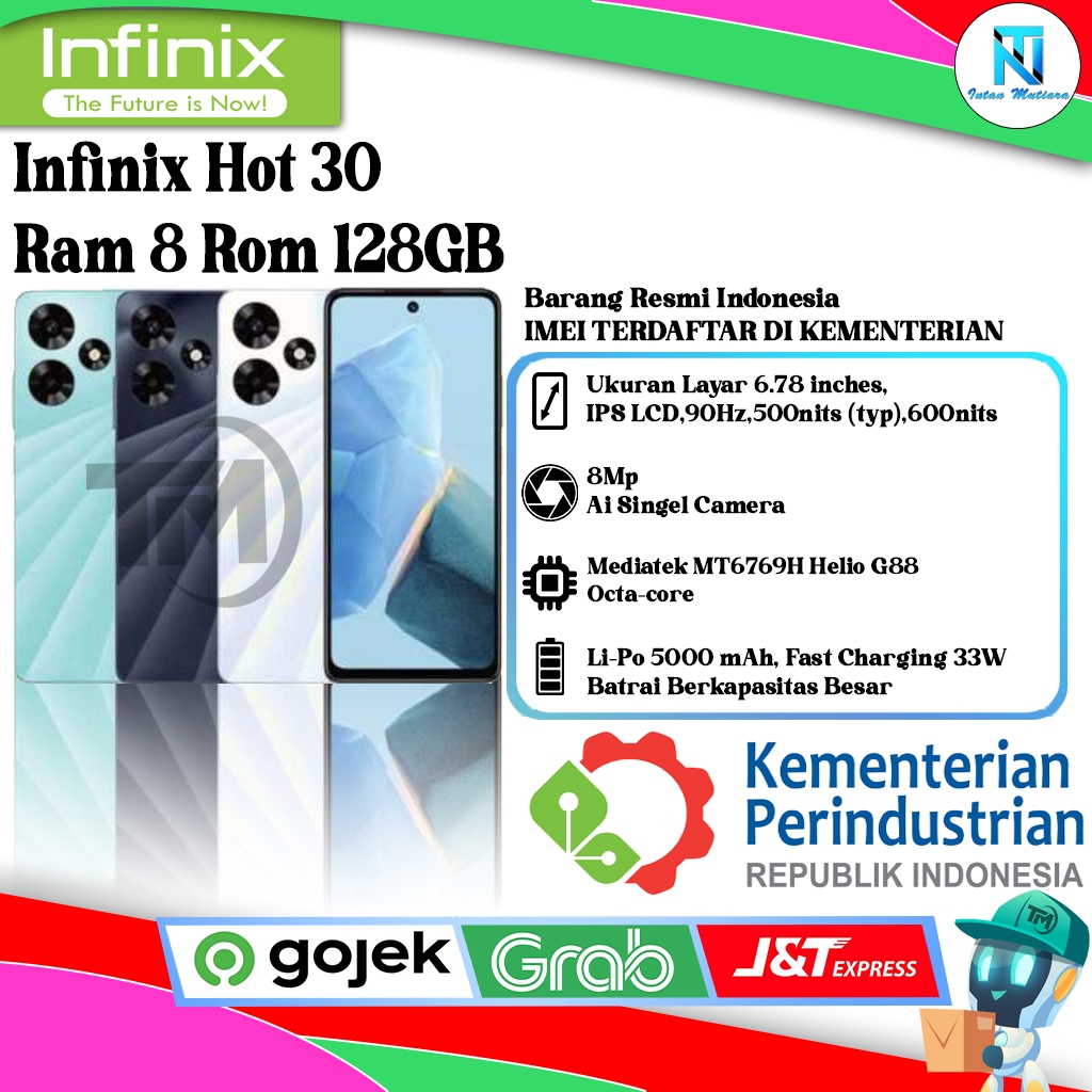 Infinix Hot 30 Ram 8/128GB | Ram 8/256GB