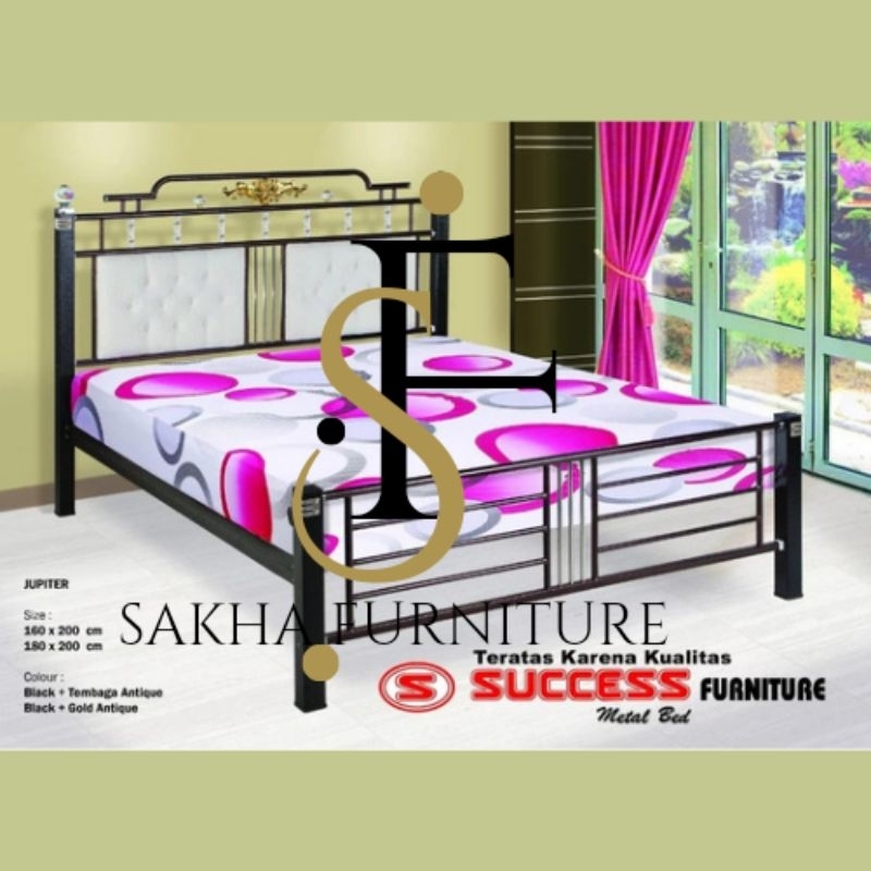 Ranjang Tembaga Jupiter Minimal Success Furniture Kuat Awet Kokoh Tahan Lama Ukuran 160cm x 200cm da