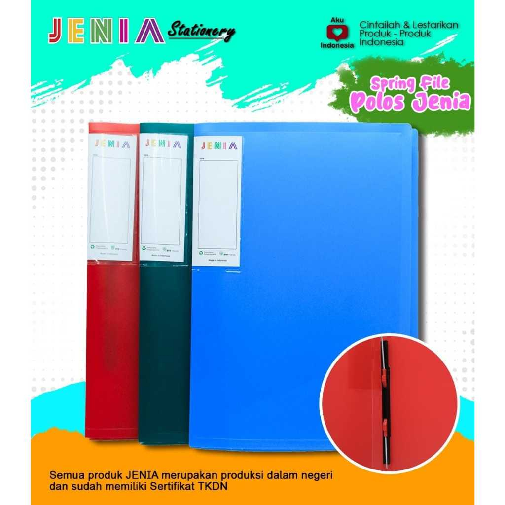 

Spring File Jenia Folio/Map Plastik Snel Folio Murah