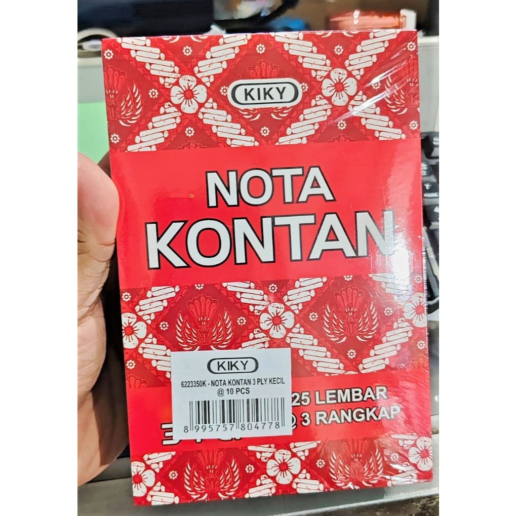 

Nota K3 Kontan Kecil Kiky 3 PLY (1 pcs)
