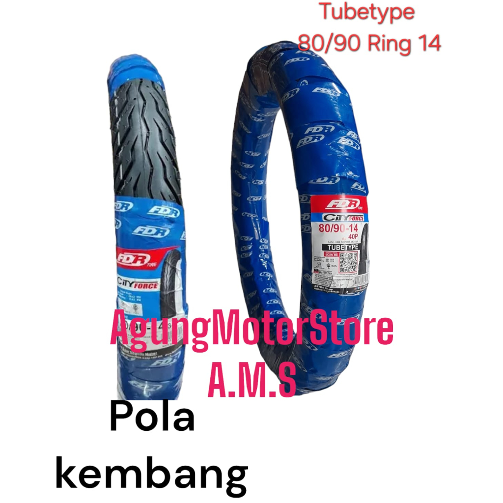 BAN LUAR TUBETYPE FDR CITY FORCE 80/90 RING 14 ORIGINAL 100%