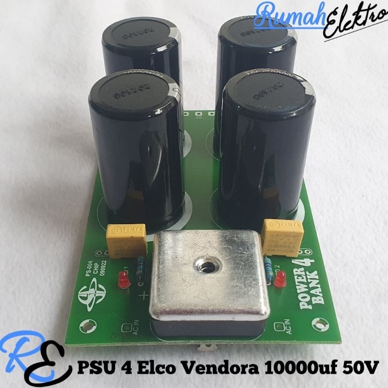 Kit PSU 4 Elco Vendora 10000uf 50V Original