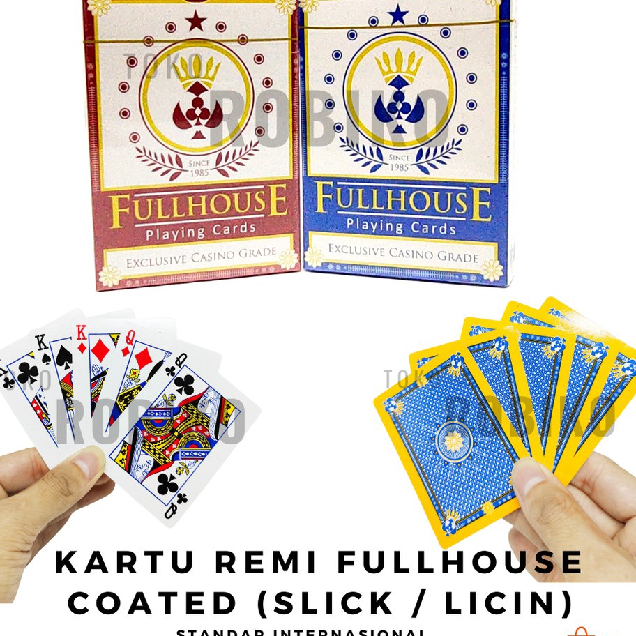 99 BRANDS FESTIVAL Kartu Remi Full House  Licin Glossy Slick  Standar Internasional