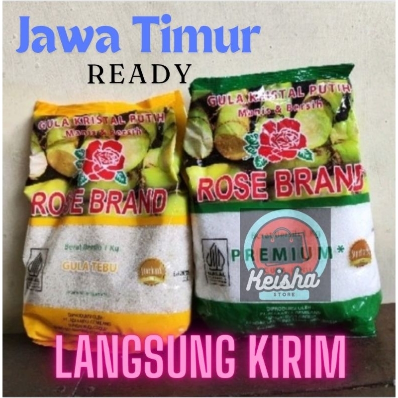 

GULA Rosebrand 1kg gula tebu putih kuning/hijau random