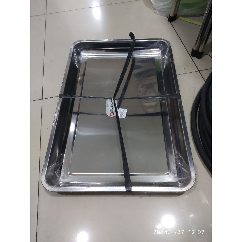 nampan stainless steel 60x40x4,8