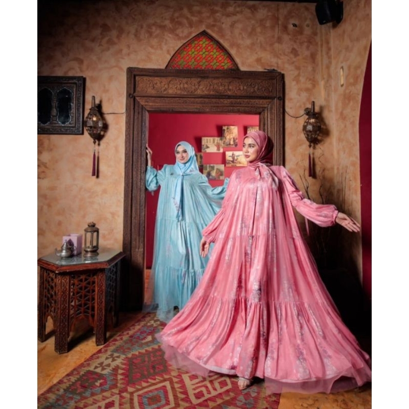 SET HIJAB GAMIS TILE SHELLASAUKIA
