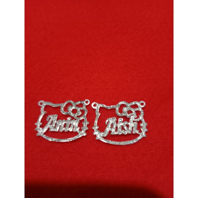 liontin nama perak murni