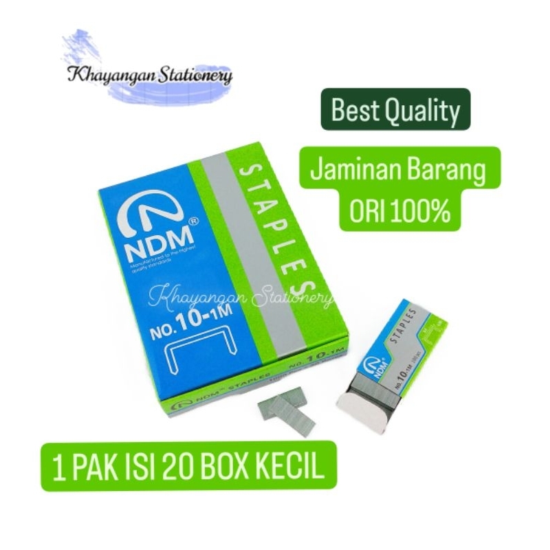 

Isi Staples No.10 NDM / 1 Pak isi 20 Box