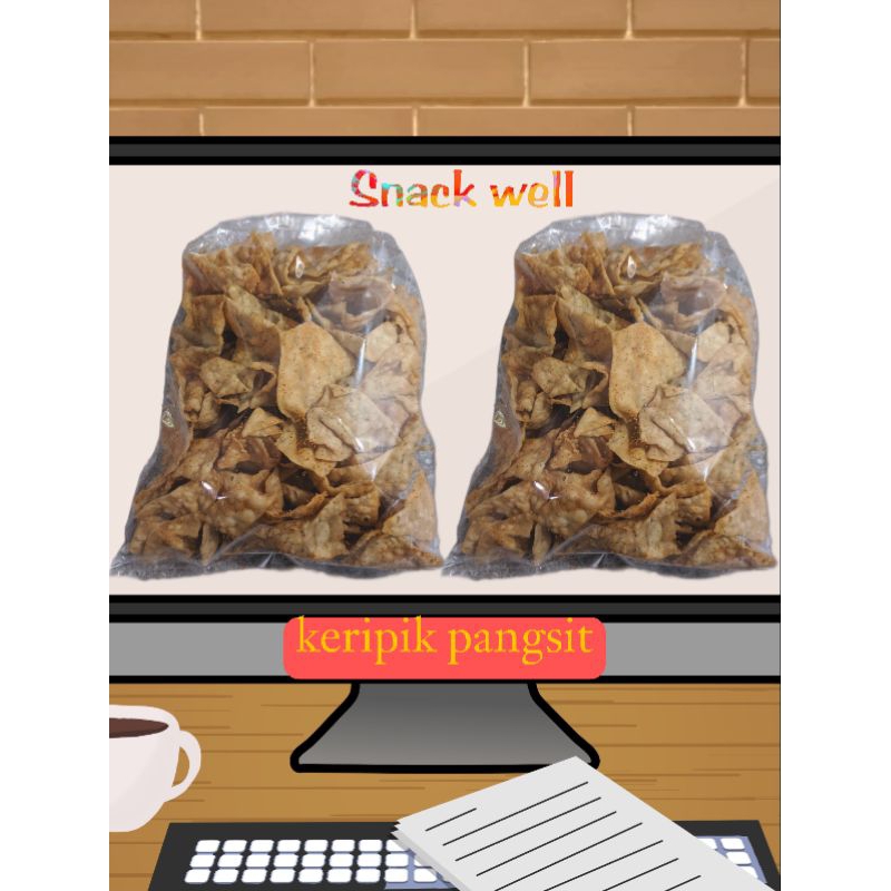 

kue/keripik pangsit lada dan original 500gram