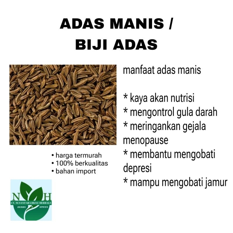 

Adas manis premium dan berkualitas | barang impor harga termurah 1kg