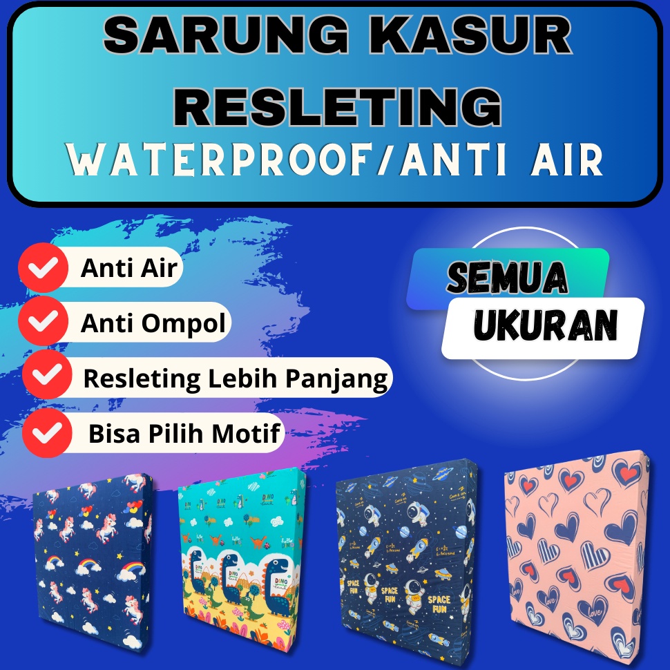 Harga Spesial Kasur Resleting Waterproof Anti Air  Kasur Busa Inoac Waterproof  Sprei Waterproof Res