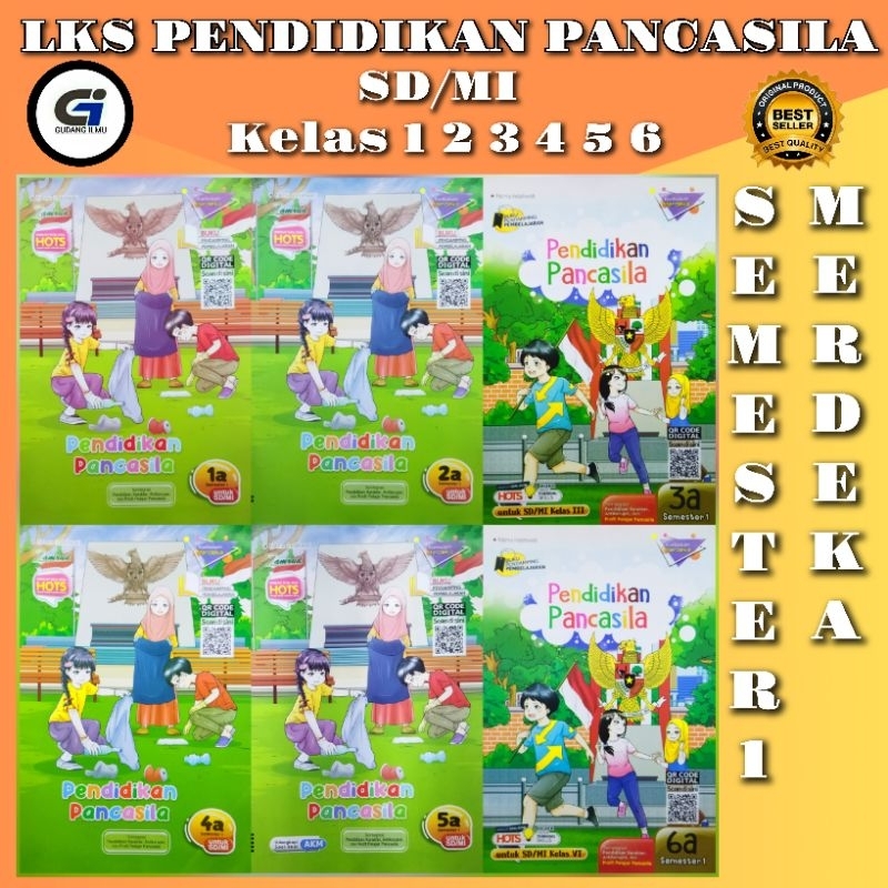 Lks PP/ PPKN / Pendidikan pancasila SD kelas 1 2 3 4 5 6 Semester 1 l Merdeka l putra nugraha