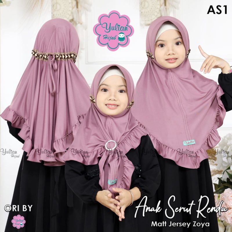 hijab anak perempuan 6-7 tahun/hijab anak instan terbaru kekinian/hijab anak/hijab cantik premium