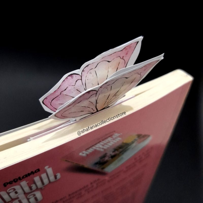 

[ SHAFANA ] BOOKMARK PEMBATAS BUKU islami 3d | CUSTOM PENANDA BUKU bentuk kupu-kupu