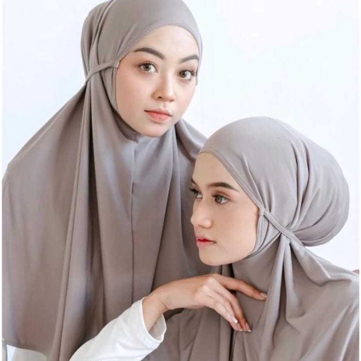 Free Ongkir HIJAB BERGO JERSEY TALI SIZE L  HIJAB INSTAN JERSEY TALI L  BERGO JERSEY TALI