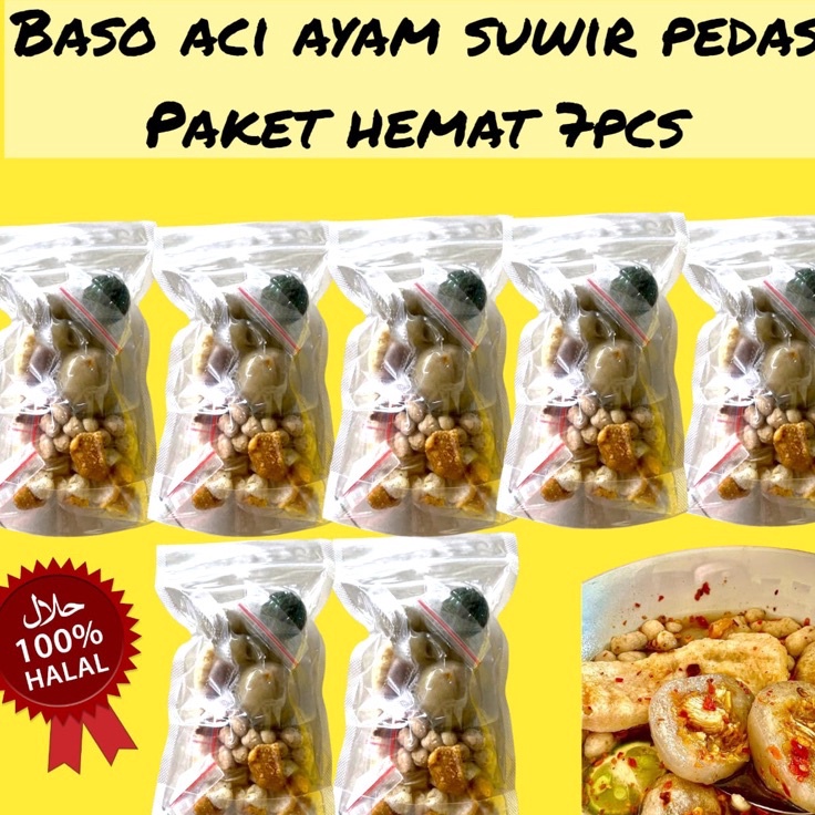 

ORIGINAL PAKET HEMAT BASO ACI AYAM SUWIR 7pcs BASO ACI HEMAT AYAM