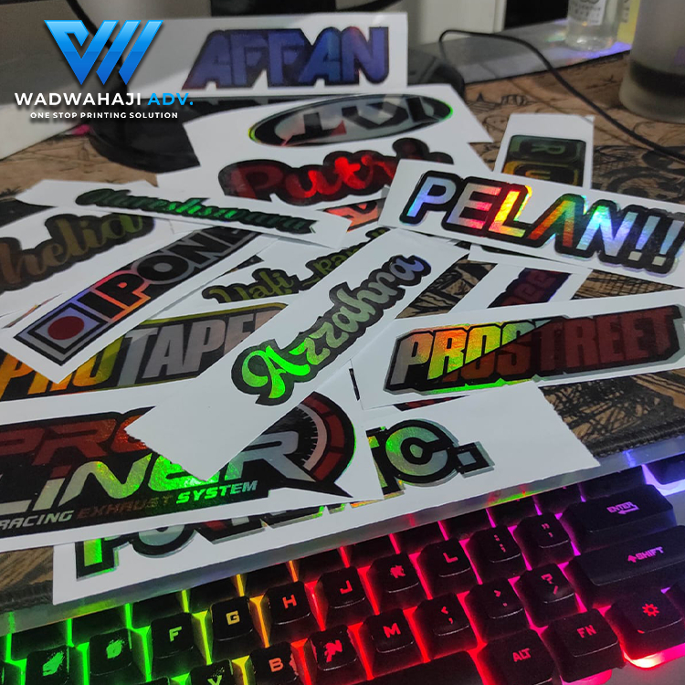 

Cetak Stiker Cutting Hologram Vinyl Waterproof Paper Stationery Wadwahaji