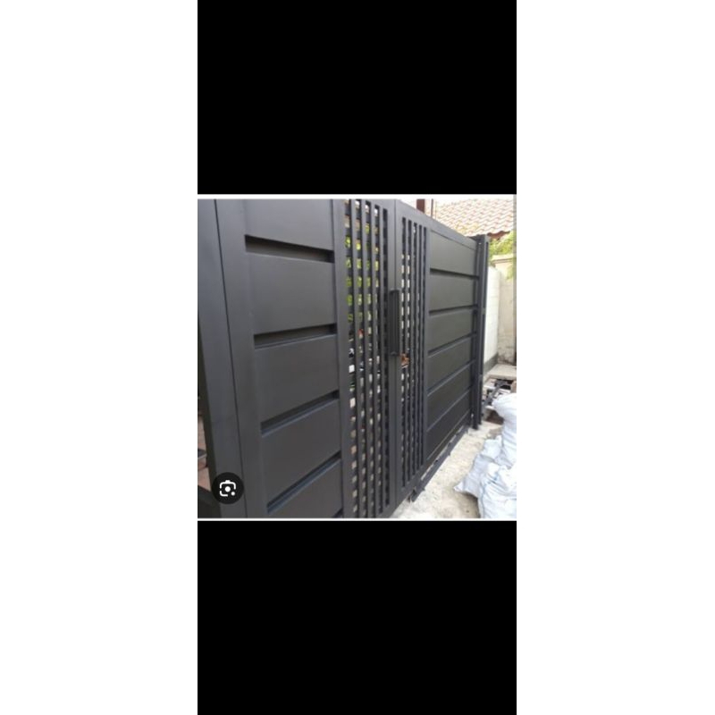 Gerbang pagar minimalis modern