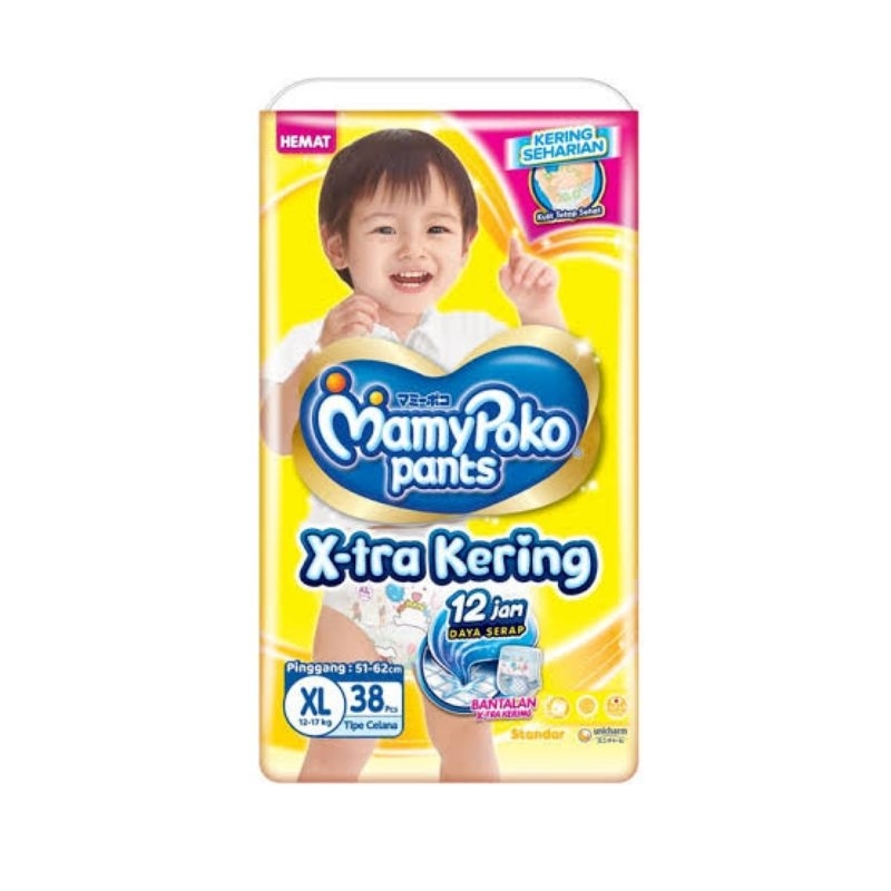 mamypoko pants, pempes, popok celana size M dan L