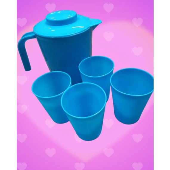 Rekomendasi Teko gelas nampan plastik set  teko plastik set gelas  teko plastik  nampan plastik