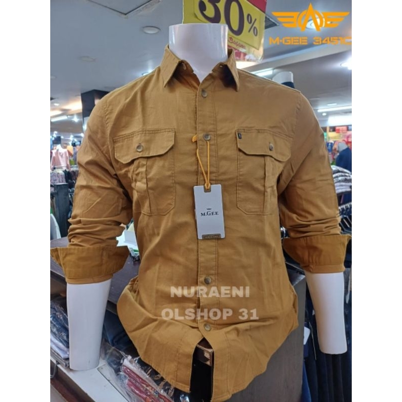 M.GEE KEMEJA REGULER PRIA LENGAN PANJANG TERBARU