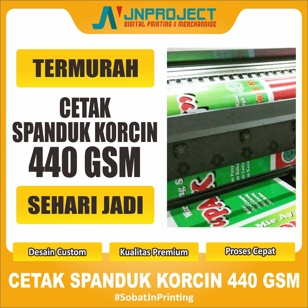 Spanduk Banner Korchin 440 gsm Custom