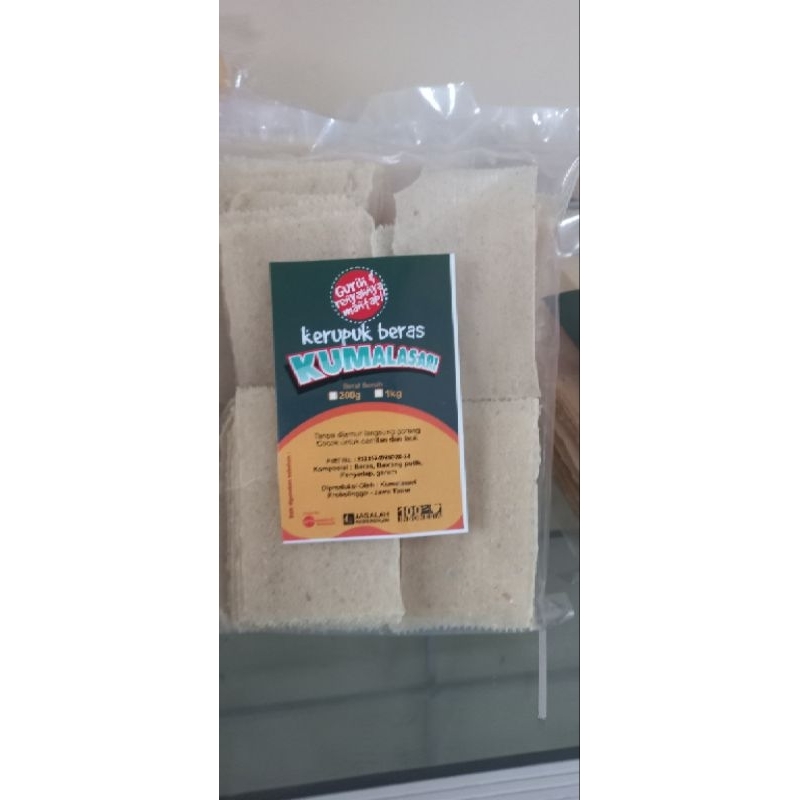 

Kerupuk Beras Kumalasari /krupuk puli/krupuk gendar/ kemasan 500gram