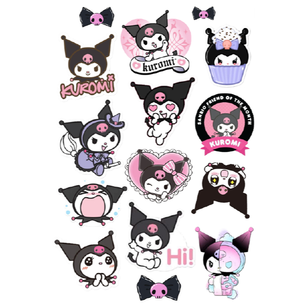 

12pcs Sanrio Kuromi Sticker