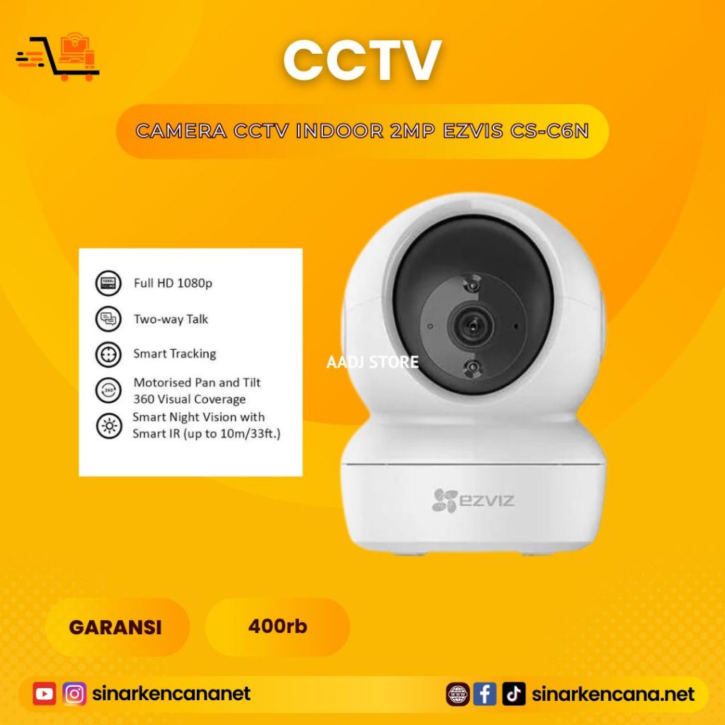 Camera CCTV Indoor 2MP EZVIS CS-C6N