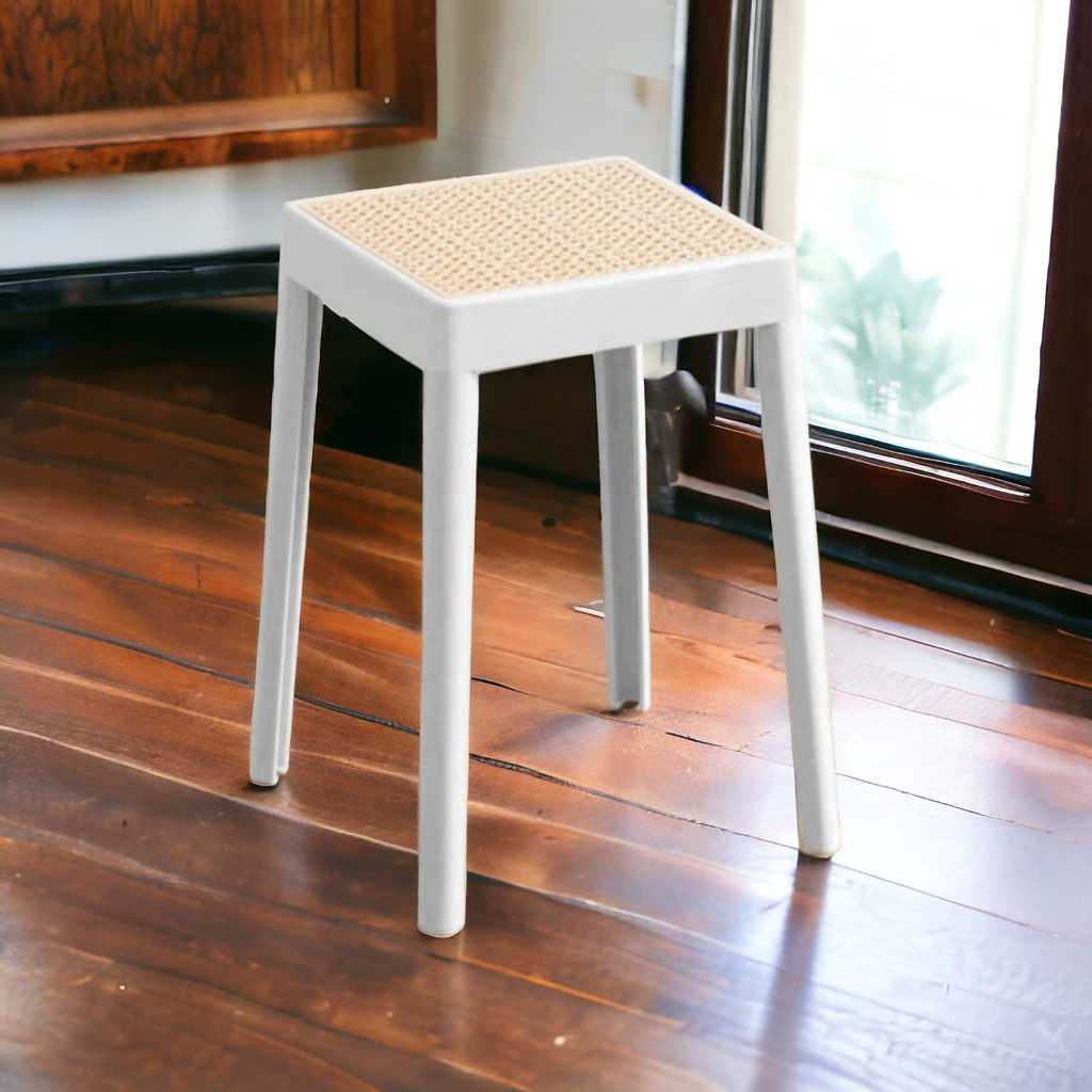 kursi Makan cafe rotan sintetis kursi teras plastik anyaman