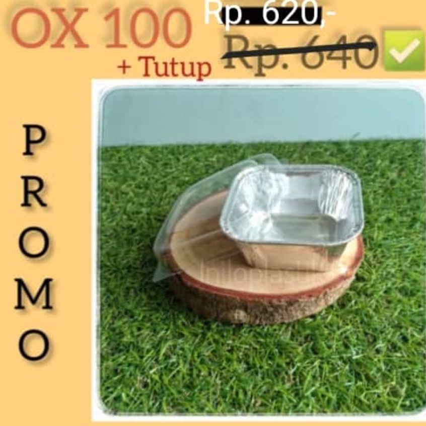 Grosiran Alumunium Foil Tray OX1  tutup 25 set  Aluminium OX1 OX 1 Kotak