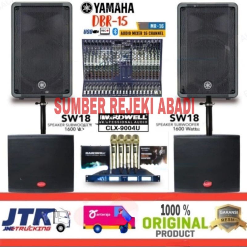 DISTRIBUTOR  sound system aktif yamaha 15 inch komplit