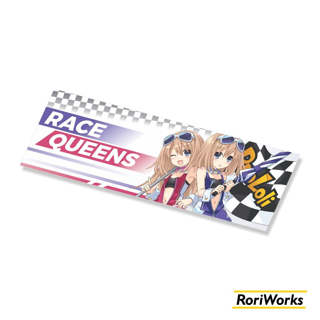 Stiker Slap - Ram Rom Race Queen | Hyperdimension Neptunia