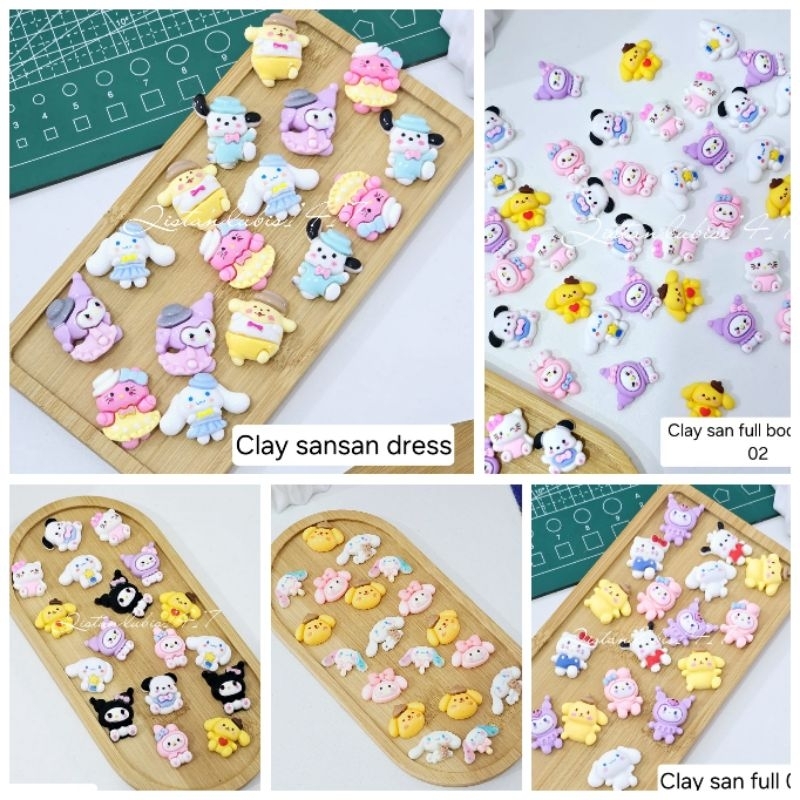 Clay Buny N ice Crem karakter Sanrio|Sario Donat|Clay Hello kitty