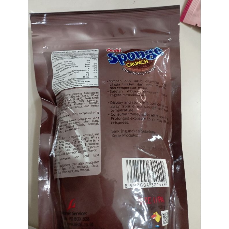 

oishi SPOGE CRUNCH 100 GR