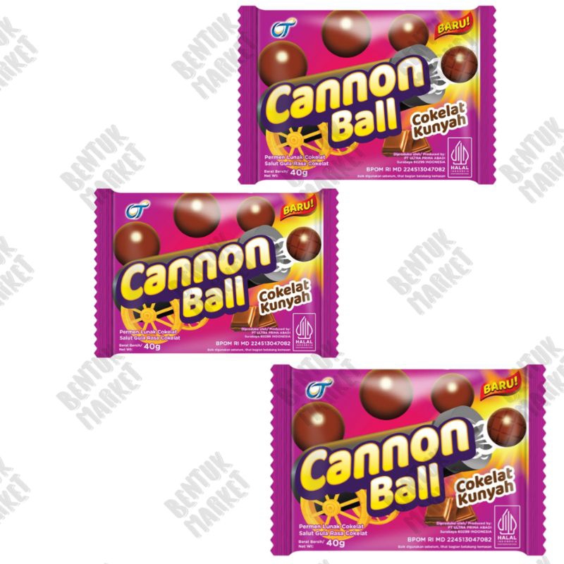 

Canon Ball Permen Coklat 40gr / Permen Coklat