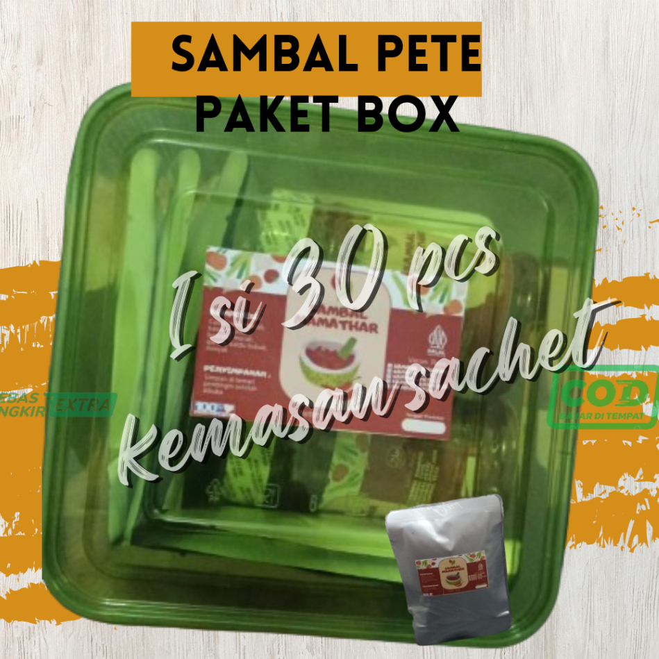 

(30pcs) Sambal mamathar free box premium sambal pete