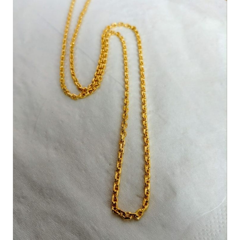 Kalung Lapis Emas Motif Rantai Nori Pendek