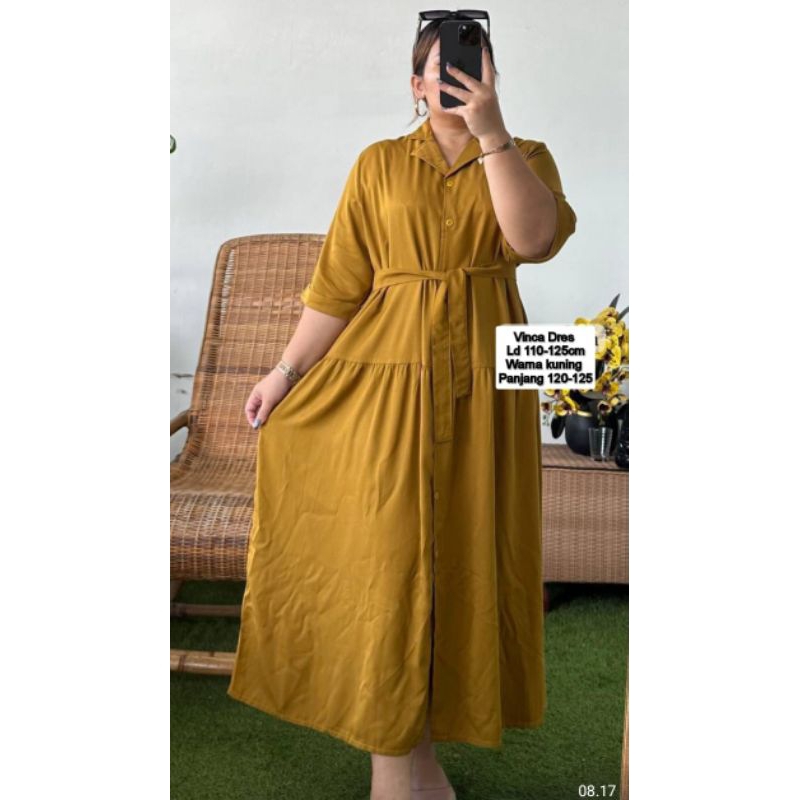 Vinca dress polos jumbo ld 120-125