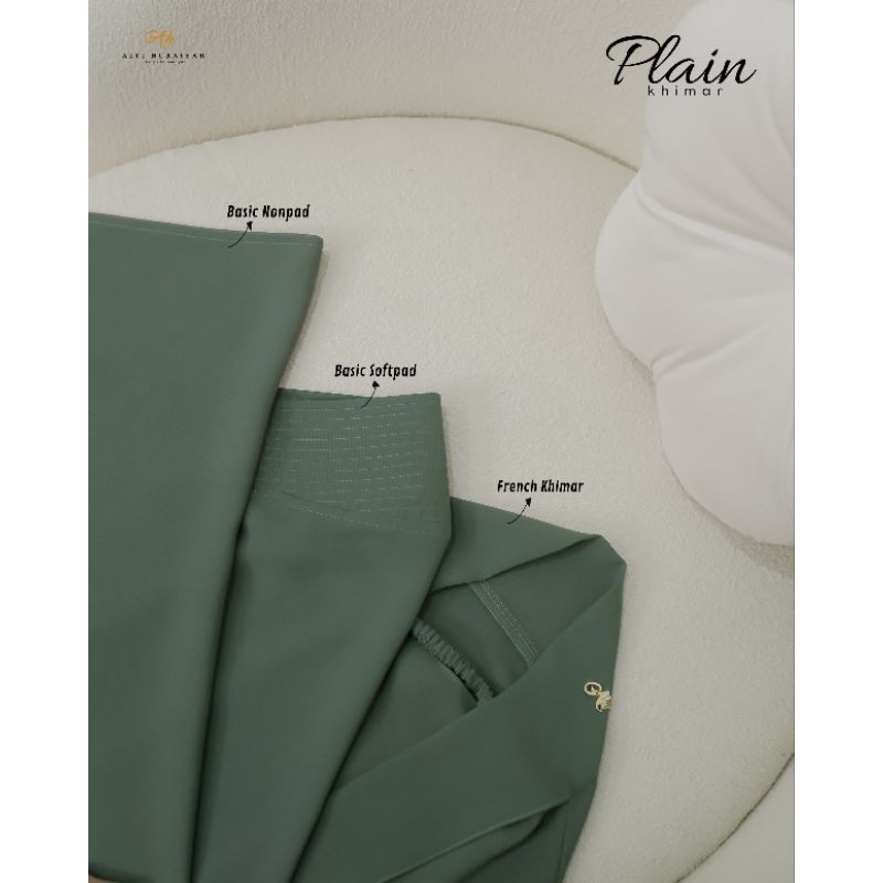 Khimar plain reborn ori Alfi Huraiyah