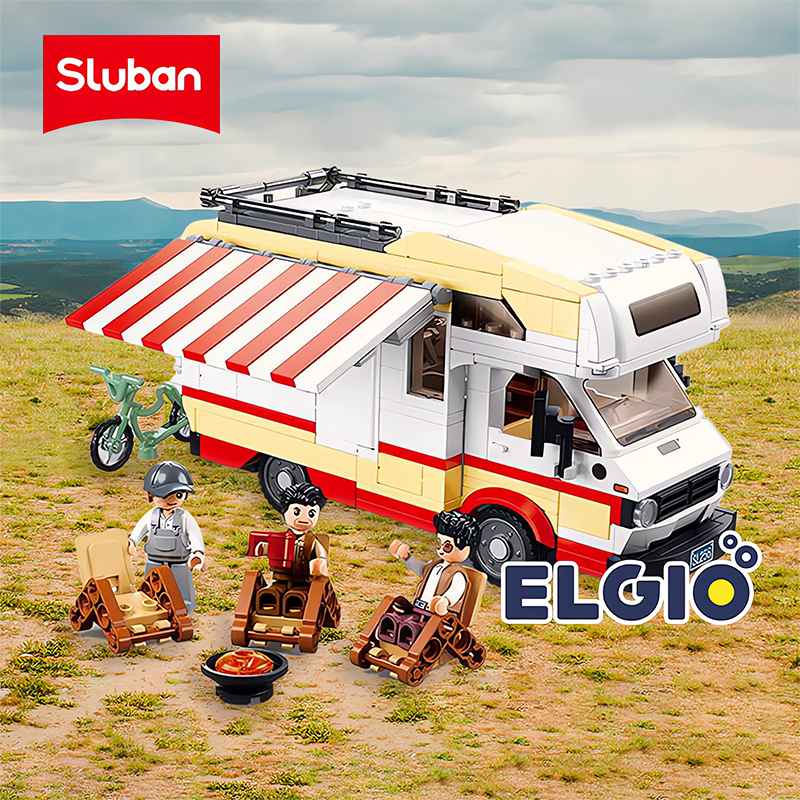 Sluban Bricks Mobil Camper Van Caravan TS-3 RV B1193