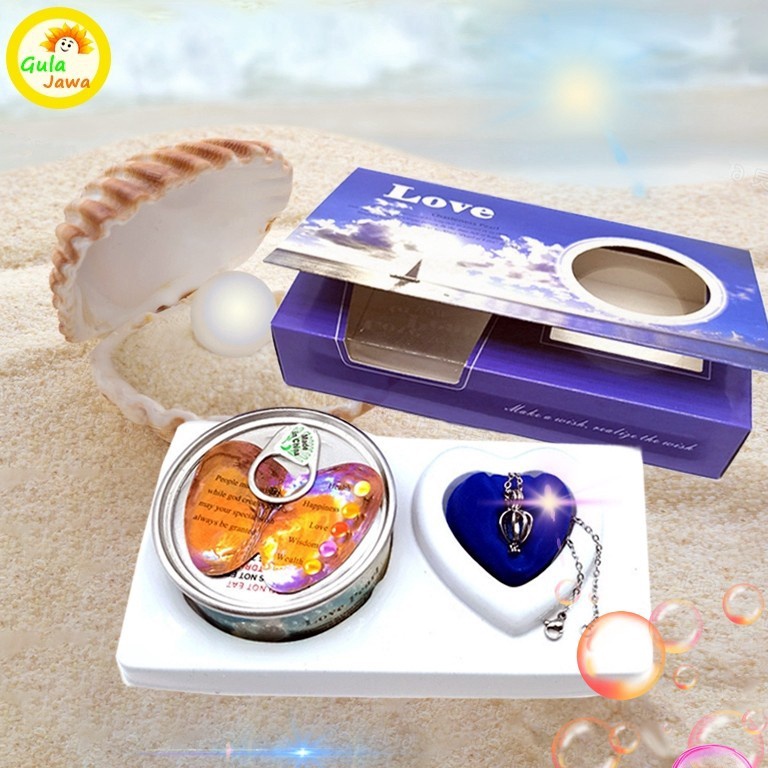 Kalung Mutiara Kerang Asli Limited Edition Wish Pearl Necklace  Hadiah Ultah Valentine Anniversary P