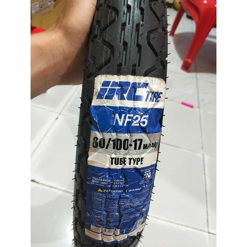 BAN LUAR IRC NF 25 UKURAN 80/100-17 TUBE TYPE