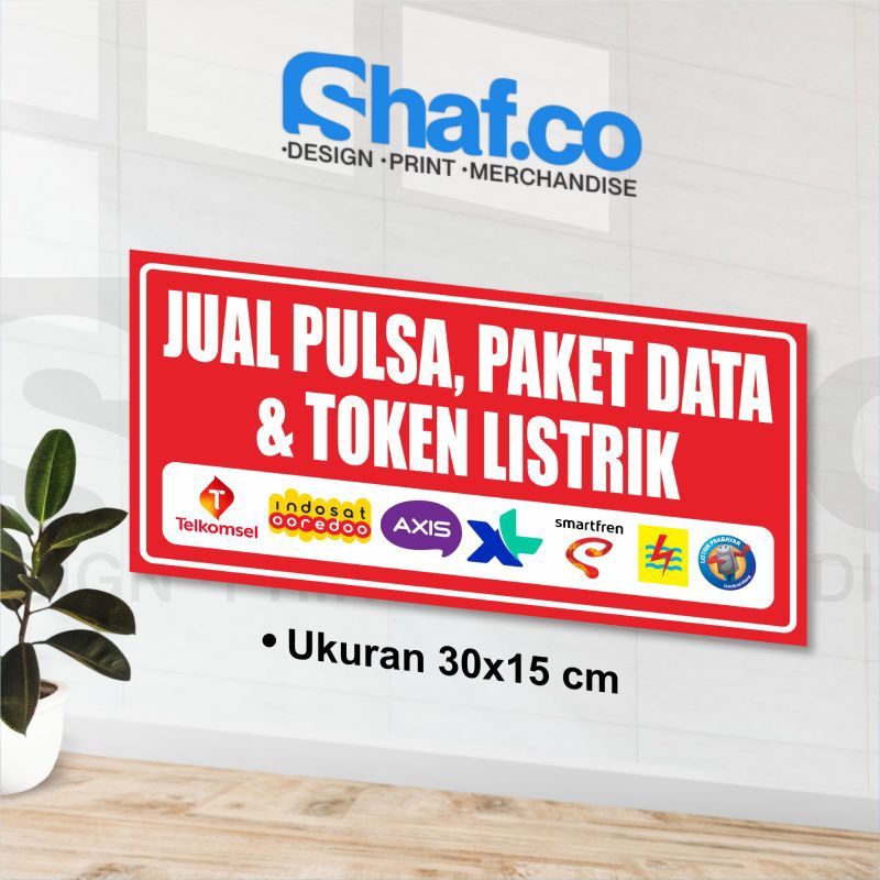 STICKER JUAL PULSA,PAKET DATA,&TOKEN LISTRIK KERENN