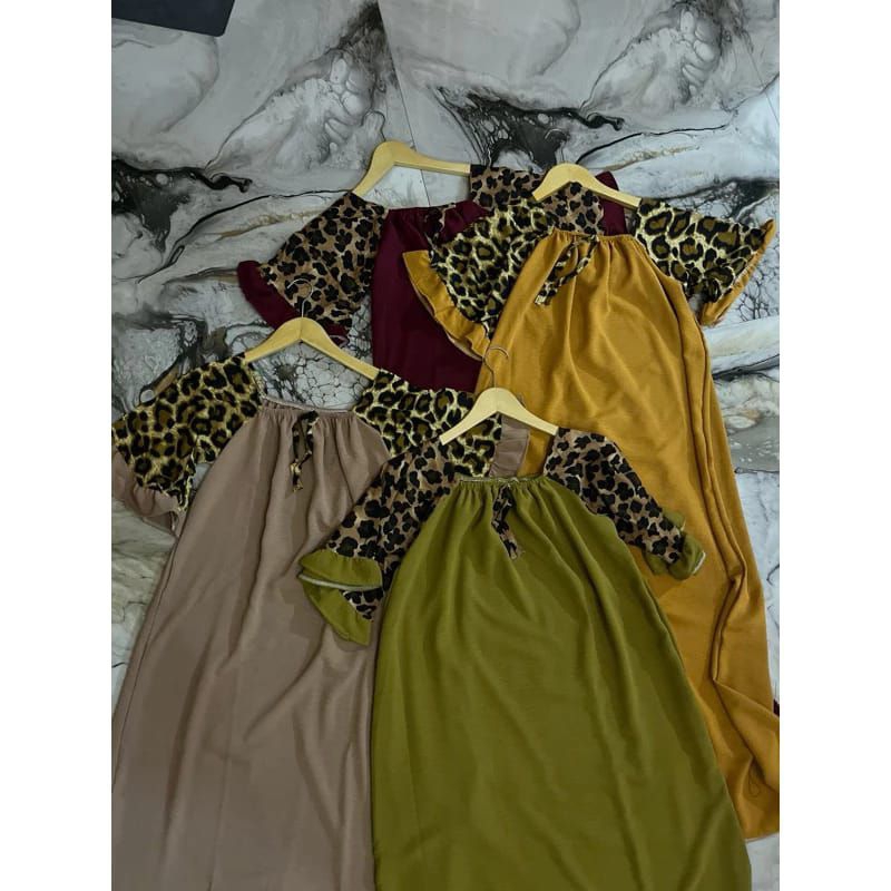 Temukan DASTER LIDIYA LEOPARD / DASTER MOTIF LEOPARD / DASTER CRINKLE//DASTER WANITA//DASTER TERBARU